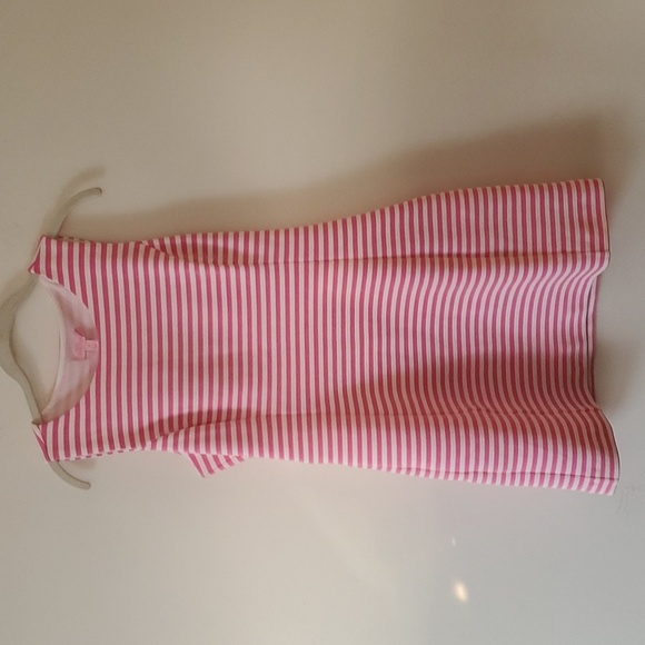 Lilly Pulitzer Whiting Hotty Pink Ottoman Stripe Cut Out Jersey Shift Dress - Picture 2 of 14
